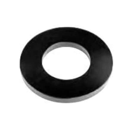 Flat Washer, Fits Bolt Size 7/16 in Steel, Black Oxide Finish, 25 PK