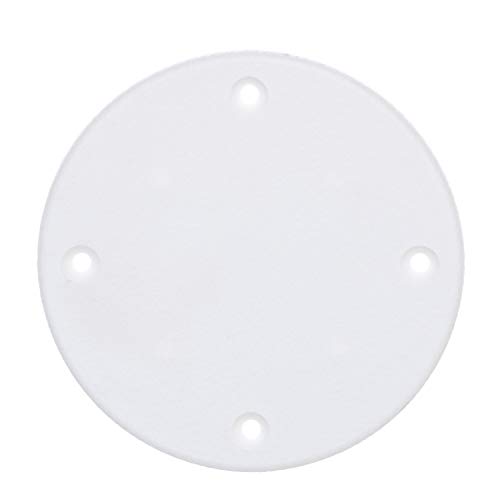 Seachoice Marine Boat Cover Plate, Arctic White, 4-1/8 In. Outer Diameter #TOP25