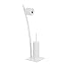 Produktbild Relaxdays weiß, Garnitur, Toilettenpapierhalter, Bürste, WC-Bürstenhalter, hygienisch, HxBxT: 78x29x20 cm, White, Standard