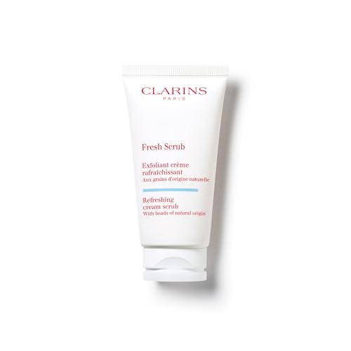 Clarins Fresh Scrub | Award-Winning | Refreshing Cream-Gel Face Scrub With Natural Beads | Gently Exfoliates Refreshes and Hydrates | Paraben-Free | SLS -Free | Mineral Oil Free | All Skin Types