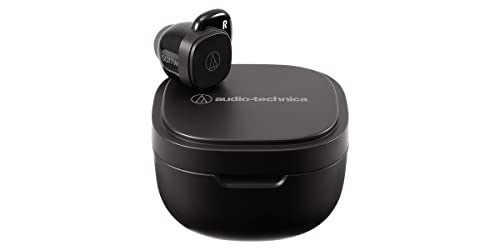 Image of Audio-Technica Ath-Sq1Twbk Wireless Earbuds, 19.5 Hours Total Playtime, Ipx4 Splashproof, Touch Sensor Controls, Lightweight & Comfortable Design - in Ear