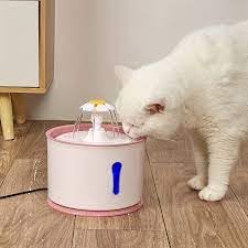 Image of Furry Life Automatic Cat Water Fountain with Ultra-Quiet Pump | Activated Carbon Filter for Clean Drinking Water (Pink, 2 Litre)