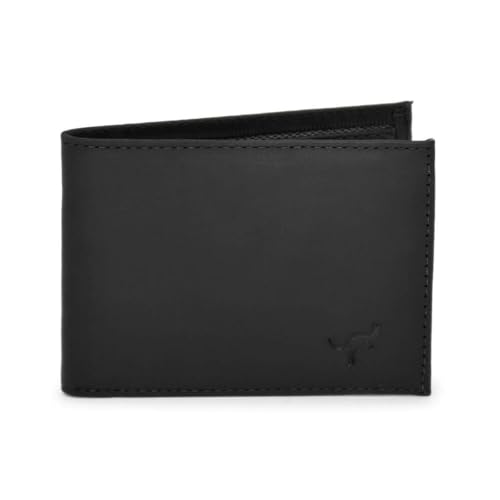 Carteira masculina slim pequena luxo couro bovino natural(preto)