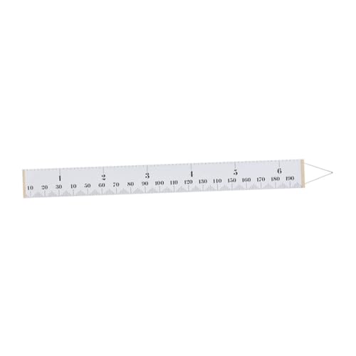 Yardwe 1pc Height Growth Chart Height Measuring Ruler with Wood Frame for Decor Fun Wall Decoration for Nursery Playroom and Home Background