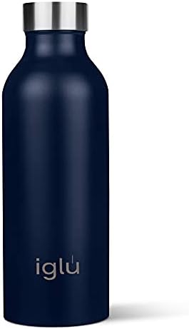 iglu Reusable Water Bottles | Premium Double Walled Stainless Steel | 1 Litre Vacuum Insulated Bottle | Leakproof Straw Lid | Sweatproof & BPA Free | Great His & Her Eco Gift (Himalayan Pink, 1L)