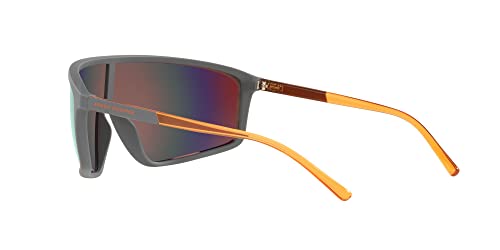 Image of Armani Exchange Man Sunglasses Matte White Frame, Grey Mirror Silver Lenses, 0MM