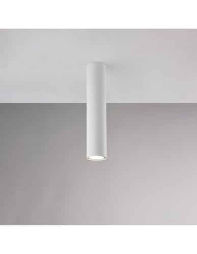 Plafonnier cylindre de plafond blanc pour un éclairage ciblé