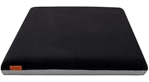 Sitzkissen Stuhl 40x40 cm im 1er Set – Sitzkissen Outdoor mit Memory Foam -Sitzkissen für Indoor & Outdoor Nutzung – Mittelhart H3 Sitzpolster Gartenstuhl Balkon Terrasse – Garten Sitzpolster Schwarz