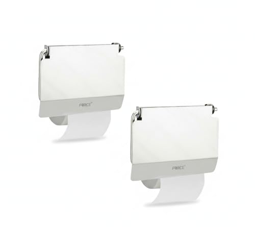 Image of Force Toilet Paper Roll Holder for Bathroom and Kitchen, Stainless Steel Toilet Paper Holder in Bathroom, Toilet Tissue Roll Holder for Bathroom, Toilet roll Stand Bathroom Accessories (2)