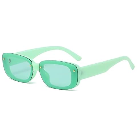 Long Keeper Retro Rectangle Sunglasses Womens Vintage Square Sunglasses Anti-UV400 Fashion Trendy Cool Sun Glasses for Women Teen Girls Cover
