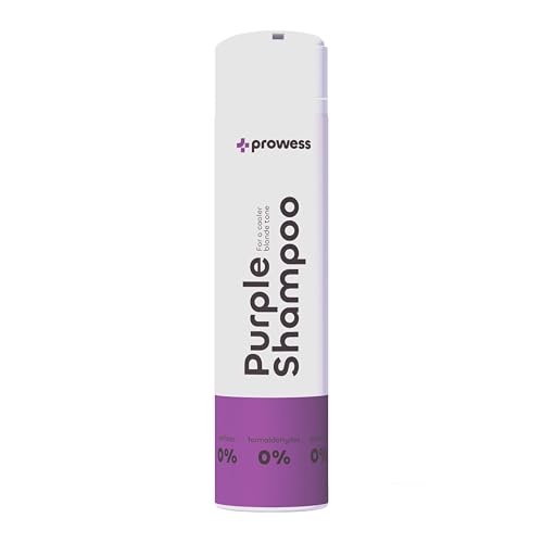 Prowess Champu Morado Matizador Rubio sin Sulfatos ni Parabenos, 250ml - Neutralizador de Tonos Amarillos y Anaranjados - Cabello Ceniza con Pigmentos Violeta