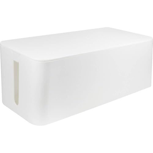 LogiLink KAB0063 - Kabelbox groß (407 x 157 x 133 5 mm) weiß