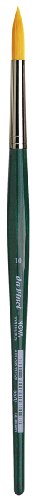 Image of da Vinci Watercolor Series 5570 CosmoTop Nova Paint Brush, Round Synthetic with Short Green Handle, Size 10 (5570-10)