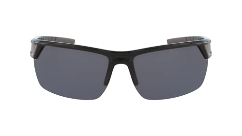 Columbia Men's Peak Racer Rectangular Sunglasses, Black/Smoke Polarized, 70 mm