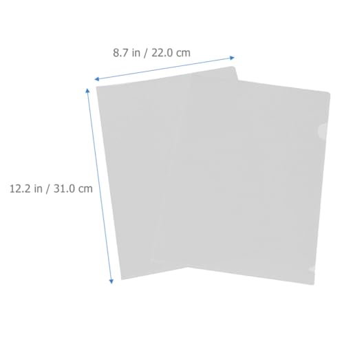 Carpetas Transparentes de Plástico Resistentes para Archivo de Documentos de Oficina 2