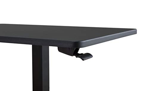 Studio Space 27" Mobile, Portable Laptop Desk Cart With Pneumatic Height Adjustments For Home Office & School, Black #TOP4