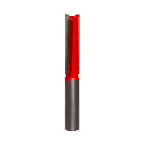 Image of Freud Double Flute Straight Bit (Eclipse Grind) with Tico Hi-Density Carbide - 2 Cutters, 24000 RPM, 2 inch Height, 1 /2 inch Diameter, 4-1 /8 inch Length, 1 /2 inch Shank - 12-128