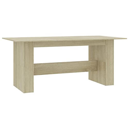 Table à manger Chêne sonoma 180x90x76 cm Bois d'ingénierie