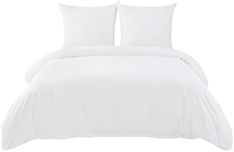 BEDSURE Pościel 135 x 200 cm, 4-częściowy komplet pościeli, szara, poszwa na kołdrę, zestaw 2 szt. z 2 poszewkami na poduszki 80 x 80 cm, Öko-Tex, antracytowa pościel z zamkiem błyskawicznym
