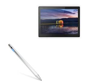 BoxWave Stylus Pen Compatible with Lenovo Thinkpad X1 Tablet (3rd Gen) - AccuPoint Active Stylus, Electronic Stylus with Ultra Fine Tip for Lenovo Thinkpad X1 Tablet (3rd Gen) - Metallic Silver