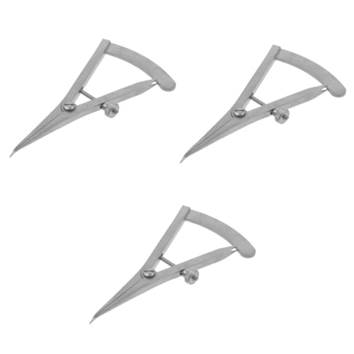 TOVINANNA 3pcs Eyelid Gauge Double Eyelid Measuring Tool Steel Screw Bending Head Small Lightweight Design