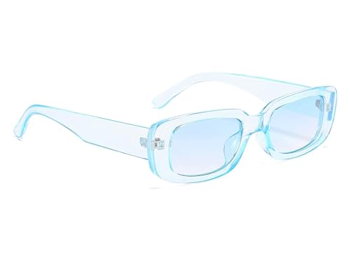 Image of IFLASH Rectangle Sunglasses for Women Retro Driving Glasses 90s Vintage Fashion Narrow Square Frame UV400 Protection Glasse