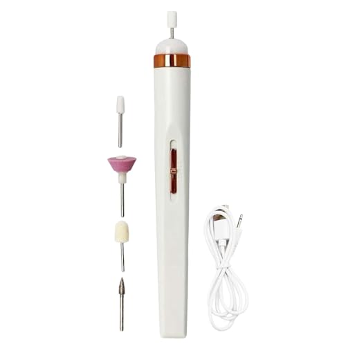 Taladro de uñas, eléctrica de uñas, E recargable, herramienta de pulido ergonómica, kit de eléctrica portátil, juego de manicura y , molinillo portátil para familiares, amigos