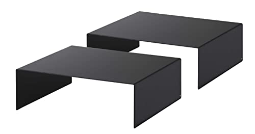 山崎実業 タワー 収納ボックス下ラック 2個組 ブラック