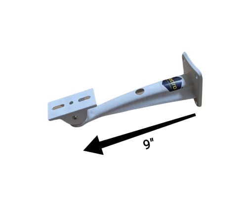 Image of Bectro Wall Mounting Bracket /Stand for CCTV Security Camera, Length 25 cm / 9 Inch with Adjustable Angle of 90 Degree, Indoor /Outdoor use (Pack of 2 Set)