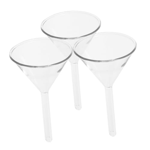 CANIGHT Glas Labortrichter, kurzstielig, 3-teilig