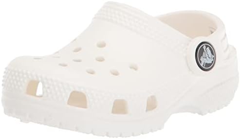 Crocs Kids' Classic Clog , White/White, 5 Big Kid