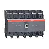 1- ABB OT100F3C Disconnect Switch, 600 VAC, 37 kW, 100 A, 3 Poles, 1 NO - 1 NC