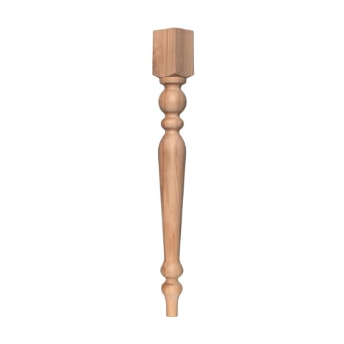 Gamba in legno per tavolo da fattoria, mobili moderni, regali per la casa, gambe non finite per divano, scrivania da caffè, idea regalo fai da te, decorazione in legno artigianale (55 cm)