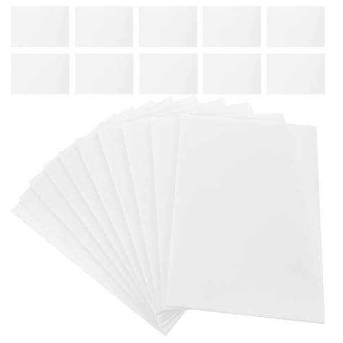 GARVALON 100 Piezas Espuma para Manualidades Placas de Impresión Gruesas Blancas para Proyectos DIY Materiales para Hacer Tarjetas y Actividades Escolares Creativas Set de Unidades