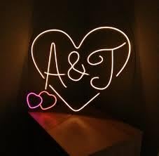 Custom Neon Sign Light LED Neon Decorative Wall Art Lights Decor for Bedroom Living Room Birthday Anniversary Gift for Men Women Girls Boys Husband Wife (1 Letter)
