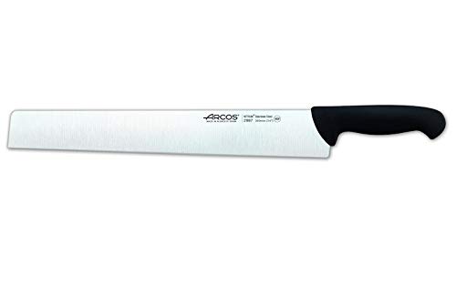 Arcos Serie 2900 - Salami-Messer Käsemesser - Klinge Nitrum Edelstahl 360 mm - HandGriff Polypropylen Farbe Schwarz