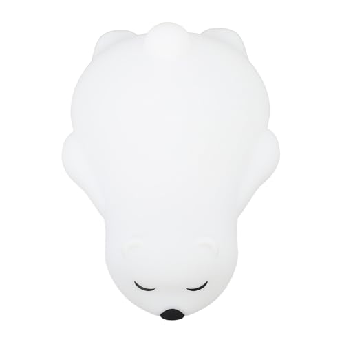 Fafeicy Luz Nocturna LED de Oso Cachorro, Luz Nocturna LED de Oso Adorable, Iluminación Colorida, Recargable por USB, Silicona Suave, para Niños Pequeños, Luces Nocturnas