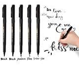 Calligraphy Pens, Water-Based Color Ink - 5 Pack(4 Size),Brush pens，Calligraphy Markers, Brush Markers for Lettering Art，Art Marker, beginger