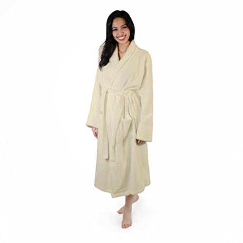 Superior Men's Traditional Premium Turkish Cotton Lightweight Long Bathrobe with Pockets3
