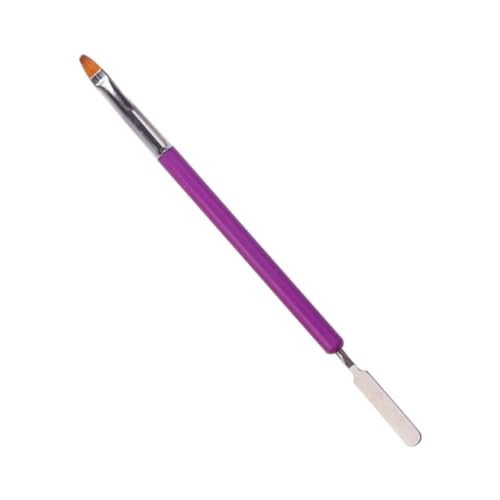 Seleccionador de pincel de gel de uñas, cepillo de uñas de doble extremo uñas acrílicas de gel uv extension cepillo para manicura