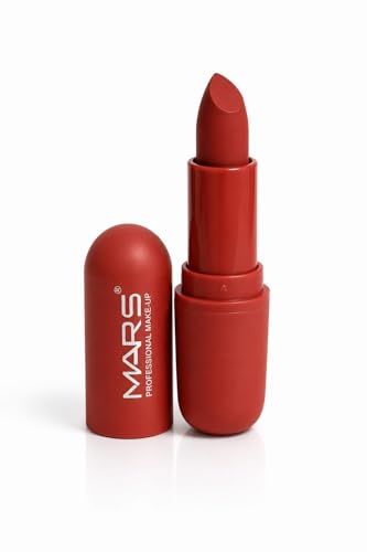 Image of Mars-Matte Creamy Lipstick | Non-drying, Highly pigmented Lipstick | Shade- multisades, 3.8gm| (Crimson Red)