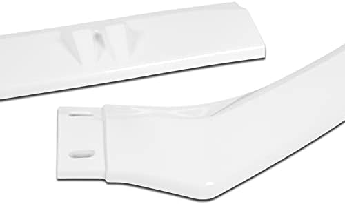 Stay-Tuned, 5PCS ABS STP-Style Front Bumper Lip Spoiler Body Kit + Universal 31" x 4" Side Skirts, Compatible with Audi A4 Quattro 2013 2014 2015 2016, Exterior Accessory (Painted White)
