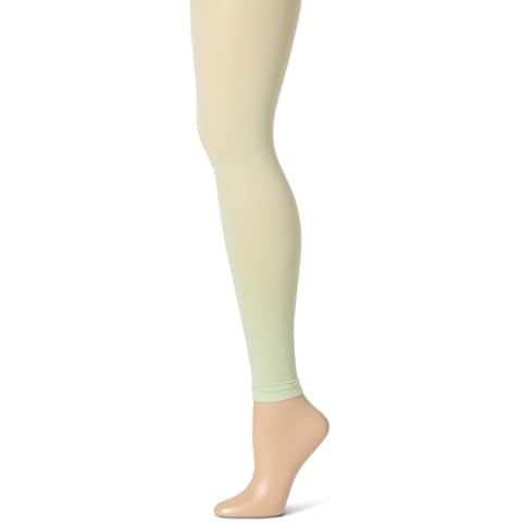 Sansha Women's Microfiber Footless Dance Tights, Light Pistachio, One Size Cover