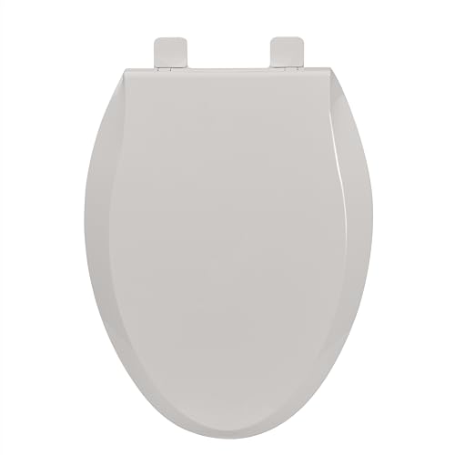 Toilet Seat, Elongated Toilet Seat with Toddler Seat Built in, Potty Training Toilet Seat Elongated Fits Both Adult and Child, with Slow Close and Magnets- Elongated Biscuit