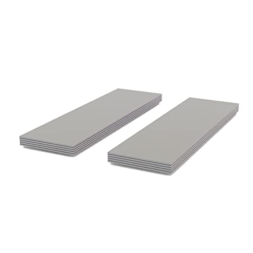 Generic [20 x 67 x 0,5 mm] 10 pièces tampons en Silicone avec conductivité Thermique - Pad Thermique - Pad Silicone -Comble Les Interstices- pour Carte Graphique VRAM SSD GPU etc - Gris