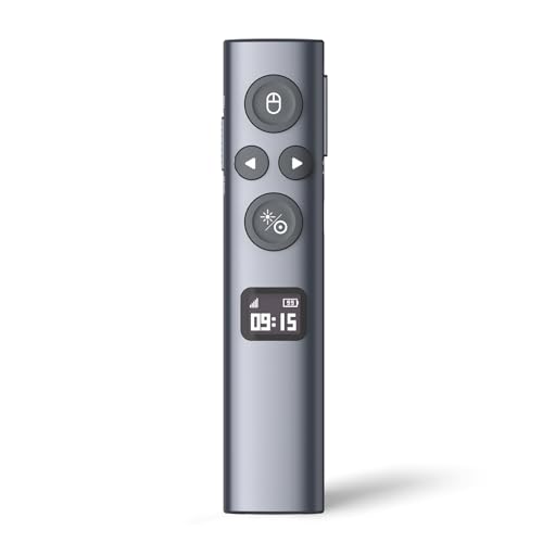 NORWII N95s BLE Präsentations-Fernbedienung mit digitalem Zeiger für PowerPoint-Präsentationen auf TV/Projektionsflächen, drahtlose Presenter-Fernbedienung mit Countdown-Timer (Grün - USB-A) NORWII N95s BLE Präsentations-Fernbedienung mit digitalem Zeiger für PowerPoint-Präsentationen auf TV/Projektionsflächen, drahtlose Presenter-Fernbedienung mit Countdown-Timer (Grün - USB-A)