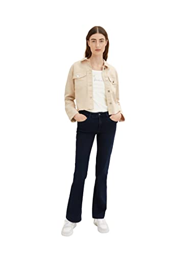 TOM TAILOR Damen 1036193 T-Shirt mit Print, 10315 - Whisper White, S – Ansicht 6