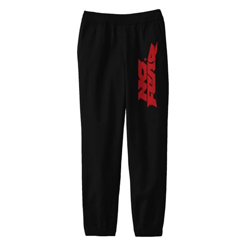 No Fear Red Logo Youth Black Jogger Pants