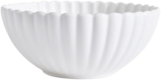 Embroidered White Ceramic Household Tableware Bowls Soup Rice