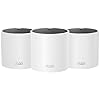 TP-Link Deco X15 Dual-Band AX1500 WiFi 6 Mesh Wi-Fi System | Replaces Routers and Extenders | Covers up to 5,600 sq.ft. | 2 Gigabit Ports per Unit, Supports Ethernet Backhaul, 3-Pack